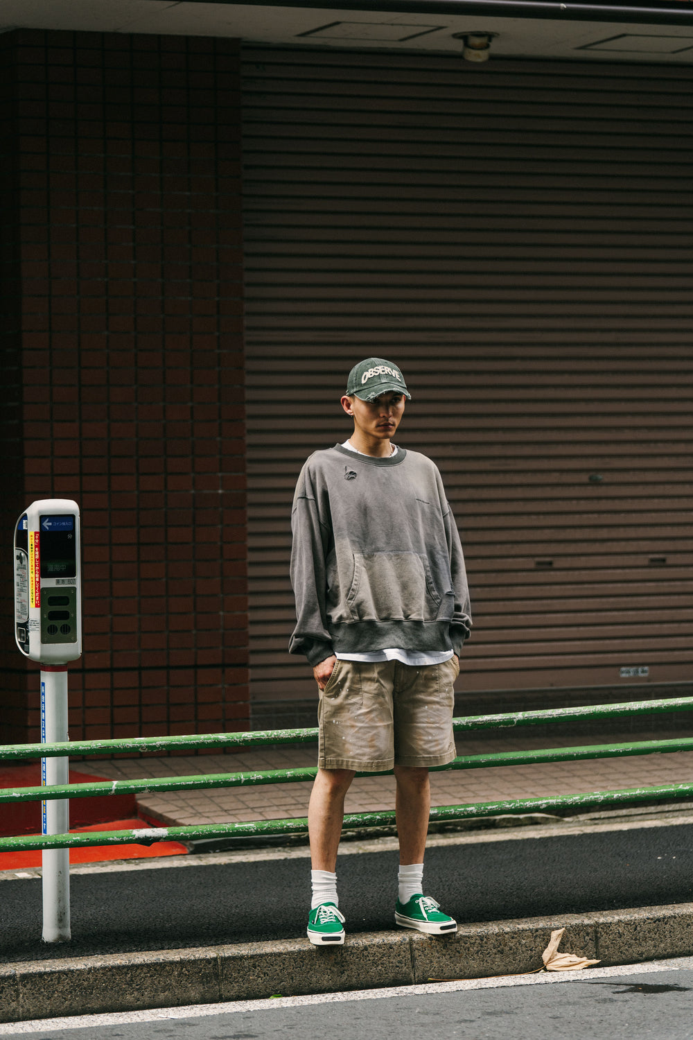 OBS Washed Quilted Cap Olive【M24-ACC05OL】