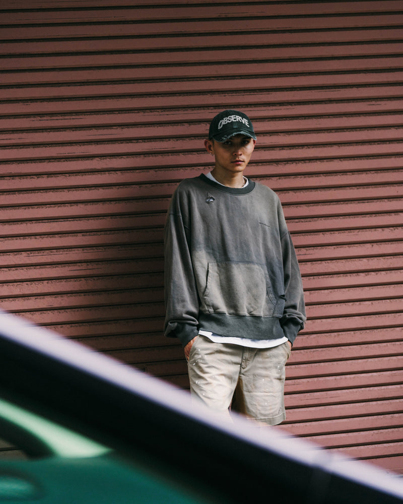 
                  
                    Distressed Crew Neck Charcoal【M24-50CH】
                  
                