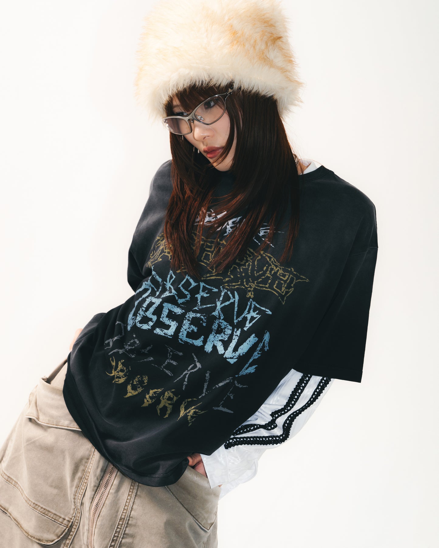 
                  
                    Brutal Tooth Print Tee Black【L24-T14BK】
                  
                