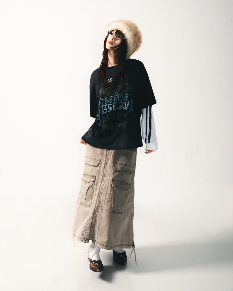 
                  
                    Brutal Tooth Print Tee Black【L24-T14BK】
                  
                