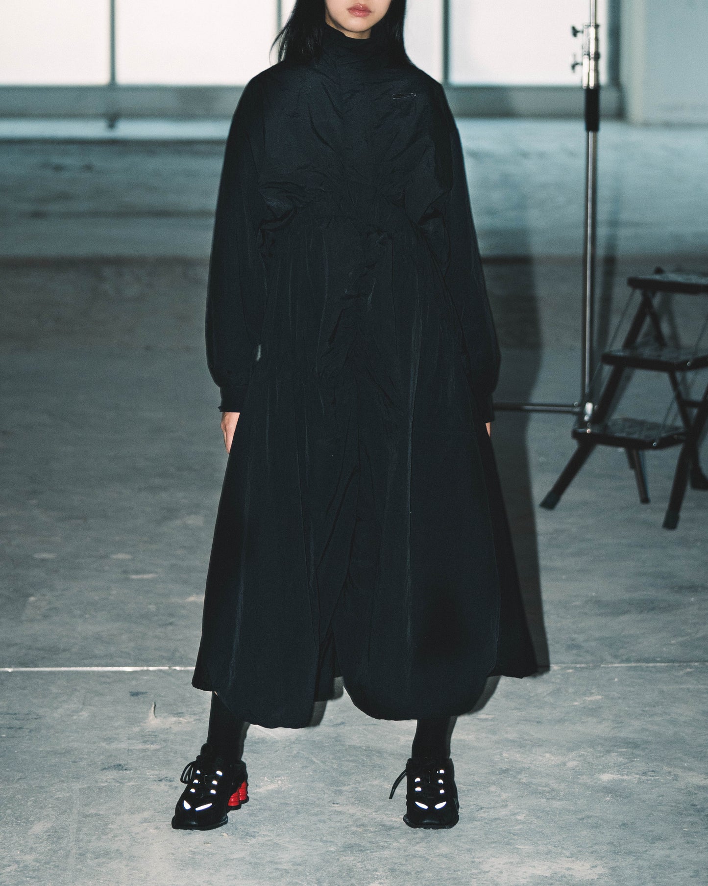 
                  
                    Irrgular Elastic Ruffle Dress Black 【L23-31BK】
                  
                