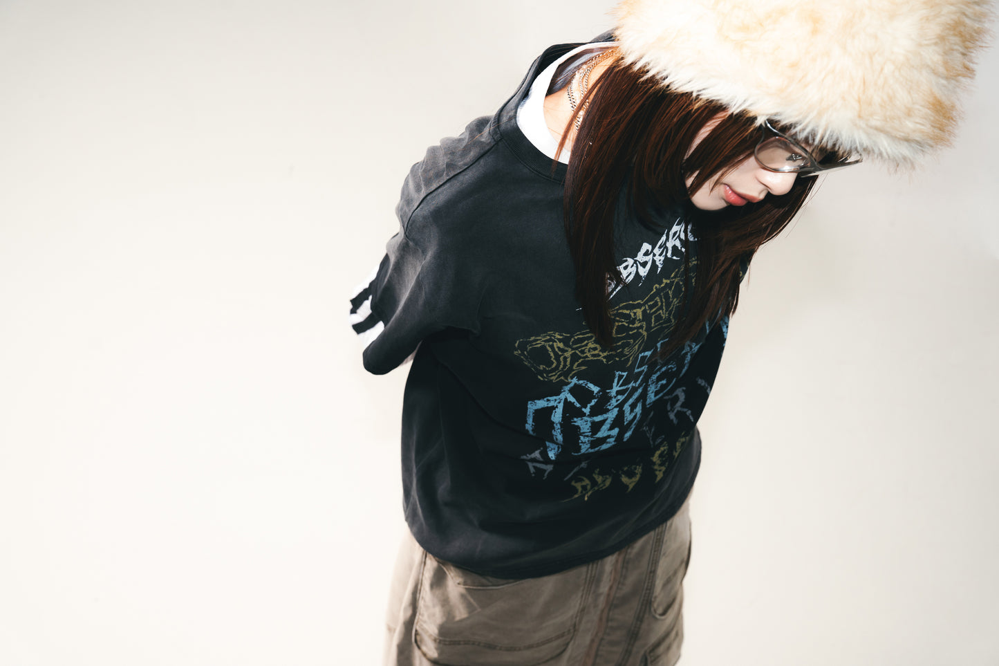 
                  
                    Brutal Tooth Print Tee Black【L24-T14BK】
                  
                