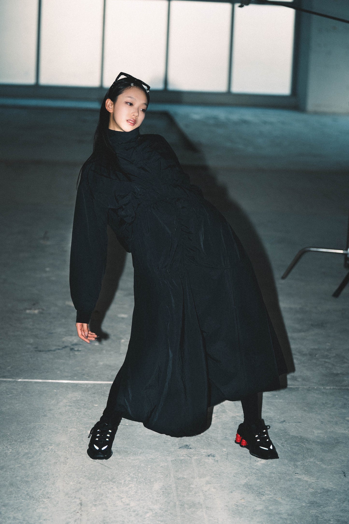 
                  
                    Irrgular Elastic Ruffle Dress Black 【L23-31BK】
                  
                