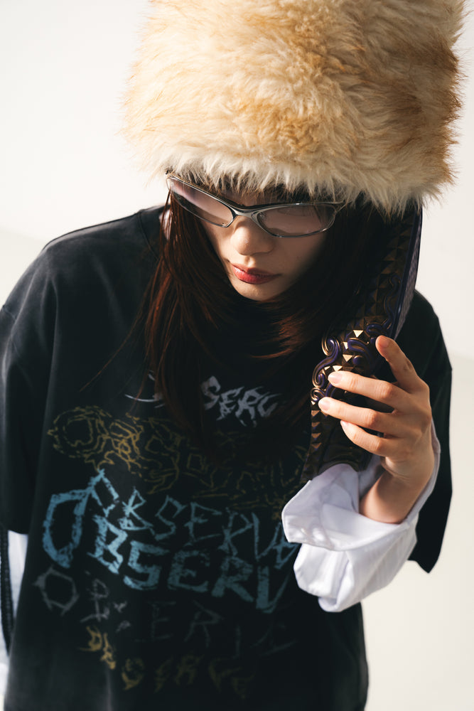 
                  
                    Brutal Tooth Print Tee Black【L24-T14BK】
                  
                