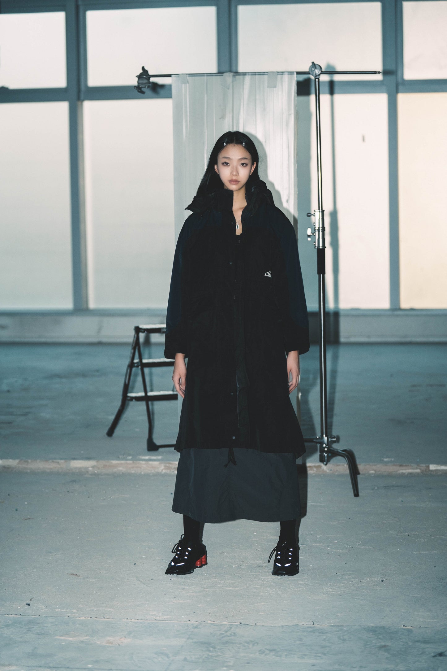 
                  
                    Waterproof Hooded Long Shell Parka Navy【L22-44NY】
                  
                