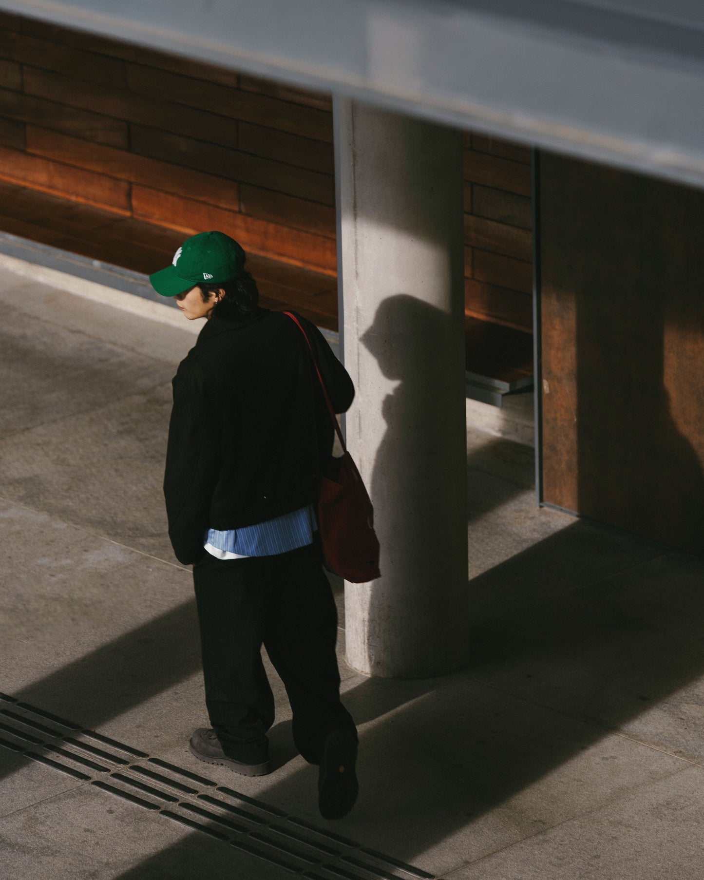 
                  
                    Wide Cut Checker Trousers Black【M25-09BK】
                  
                