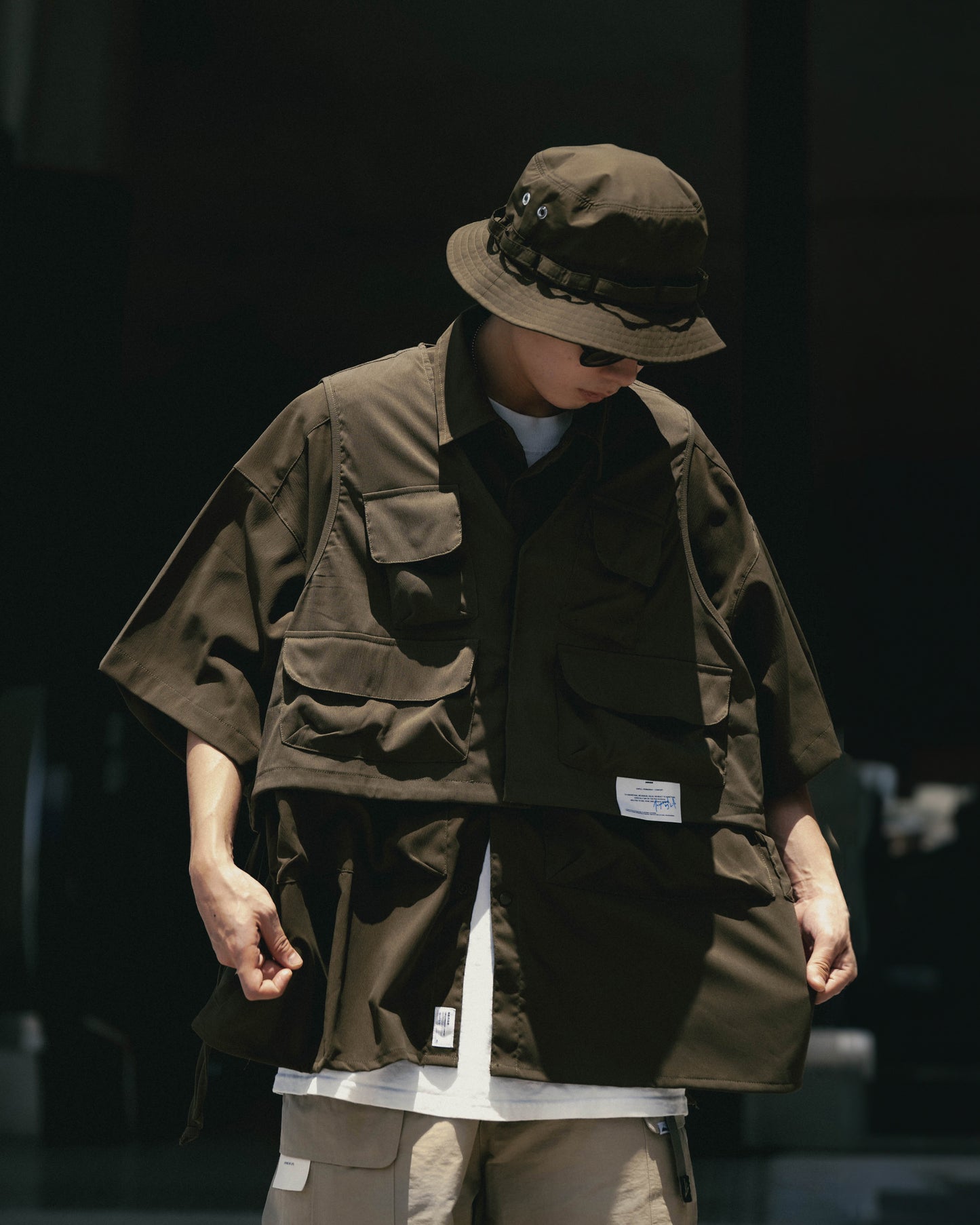 
                  
                    Half Cut Vest Olive【M23-06OL】
                  
                