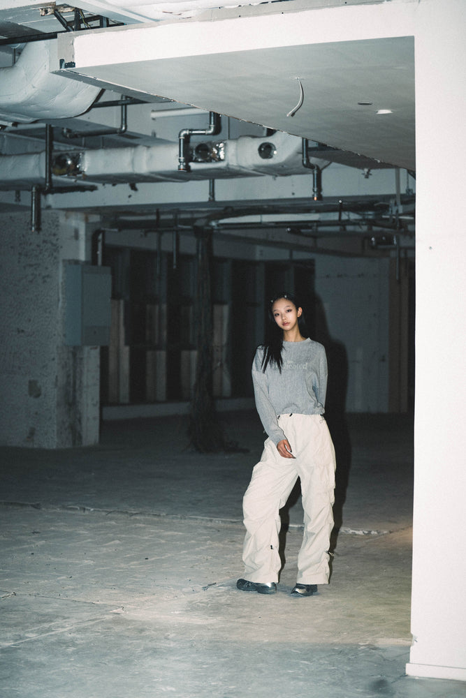 
                  
                    Wide Cut Parachute Cargo Pants Ivory【L23-38Iv】
                  
                