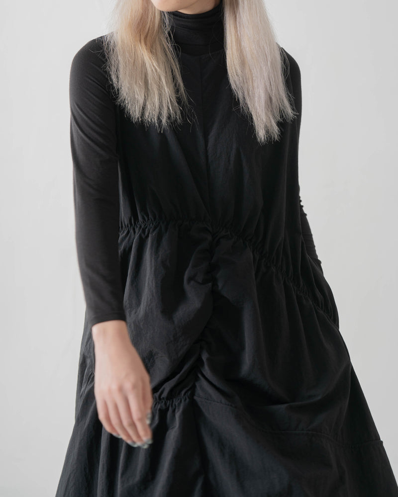 
                  
                    Irrgular Elastic Ruffle Dress Black 【L23-31BK】
                  
                