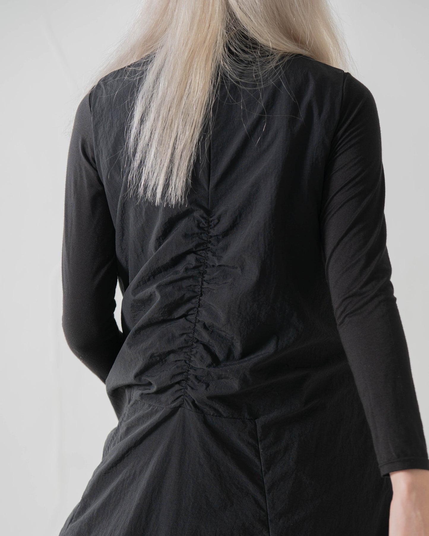 
                  
                    Irrgular Elastic Ruffle Dress Black 【L23-31BK】
                  
                
