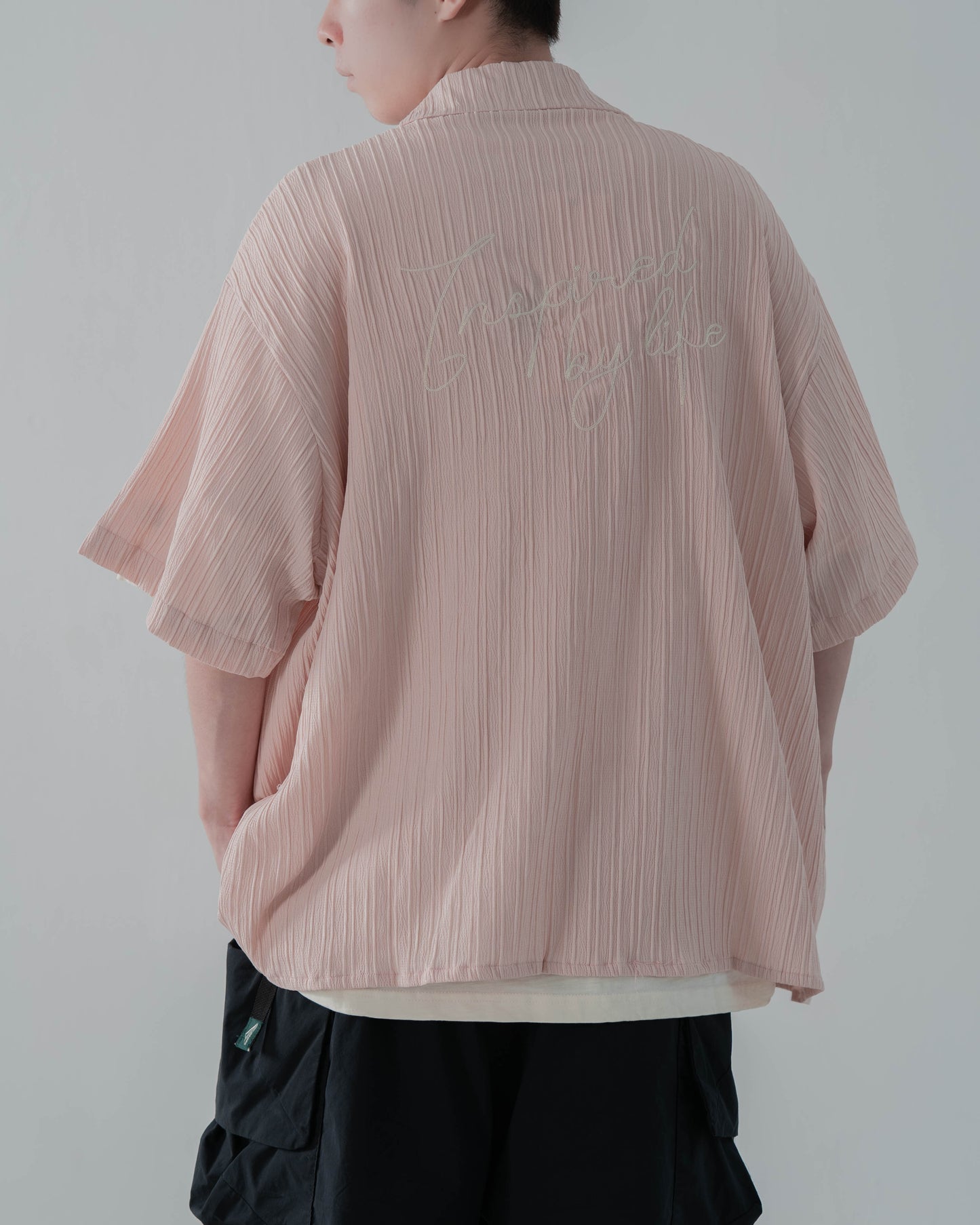 
                  
                    Oversized Bowling Shirt Pink【M23-29PK】
                  
                