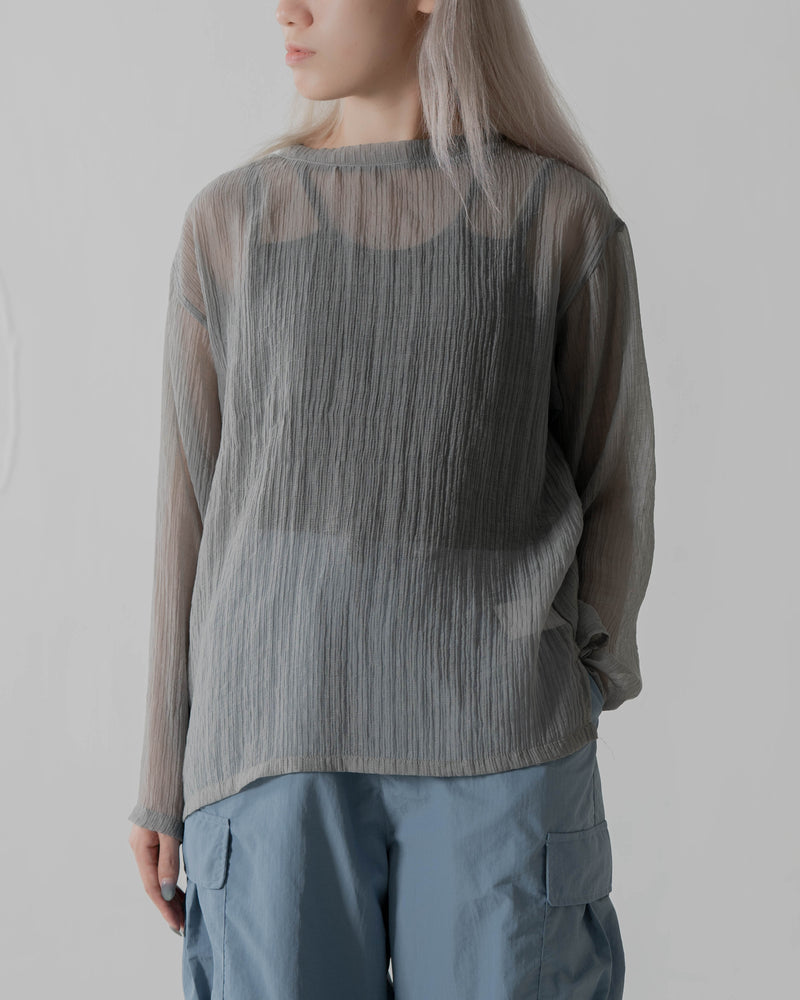 
                  
                    Long Sleeve Textured Top Grey【L23-47GY】
                  
                