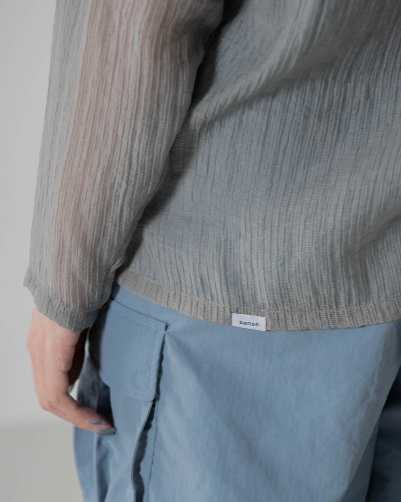 
                  
                    Long Sleeve Textured Top Grey【L23-47GY】
                  
                
