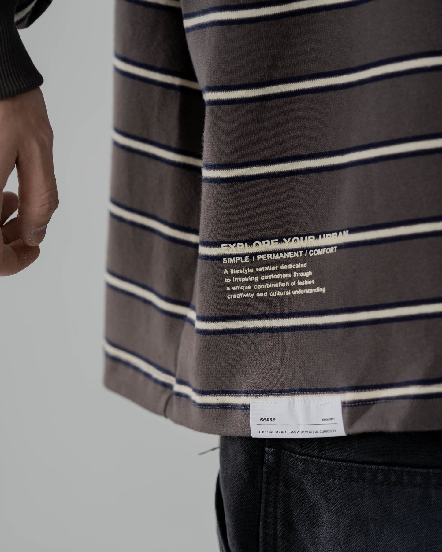 
                  
                    Stripe LS Top Grey【M23-T14GY】
                  
                