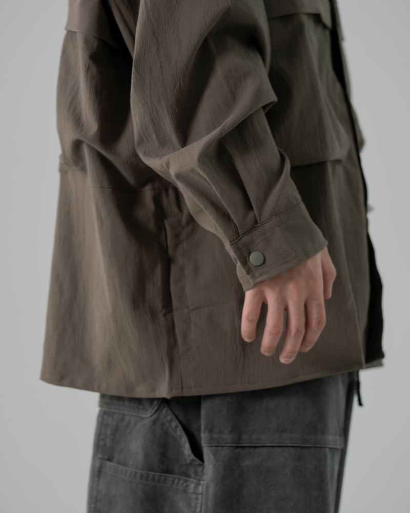 
                  
                    Flad Pocket LS Shirt Brown【M22-46BR】
                  
                