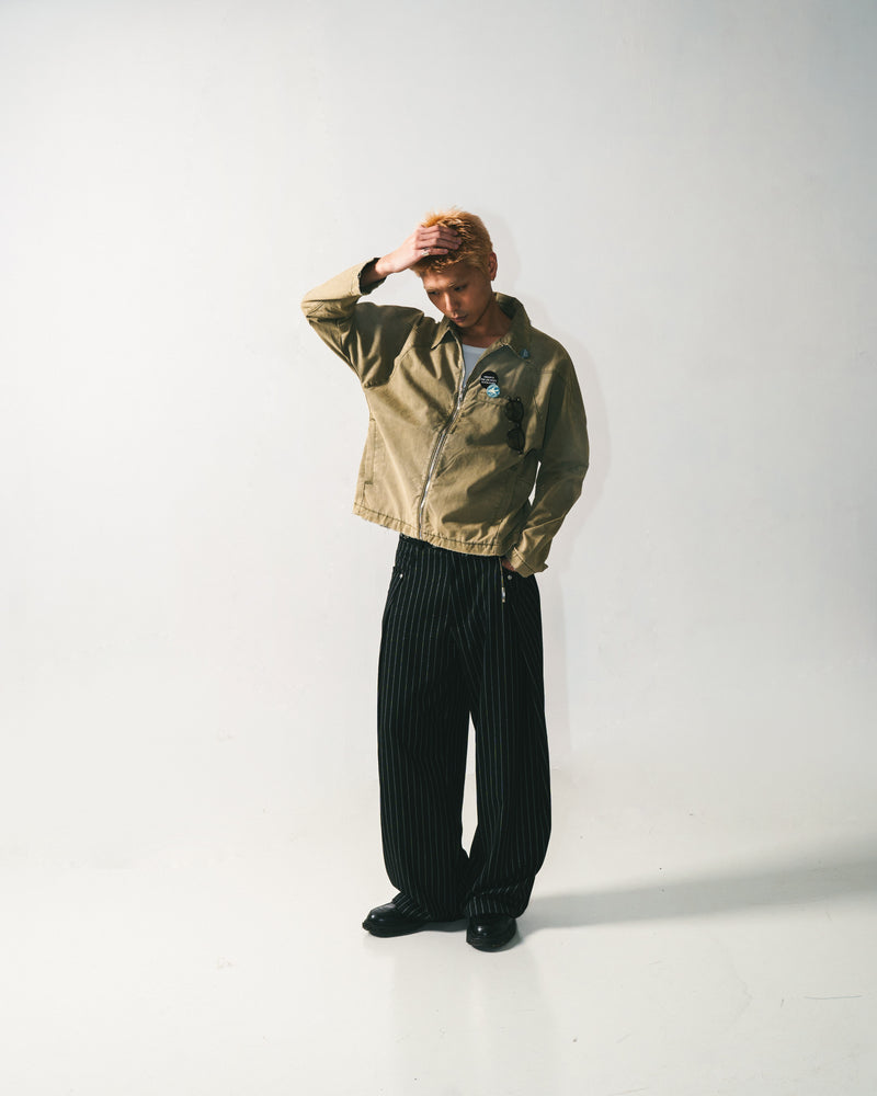 
                  
                    Faded Biker Jacket Khaki Light【M24-46KL】
                  
                