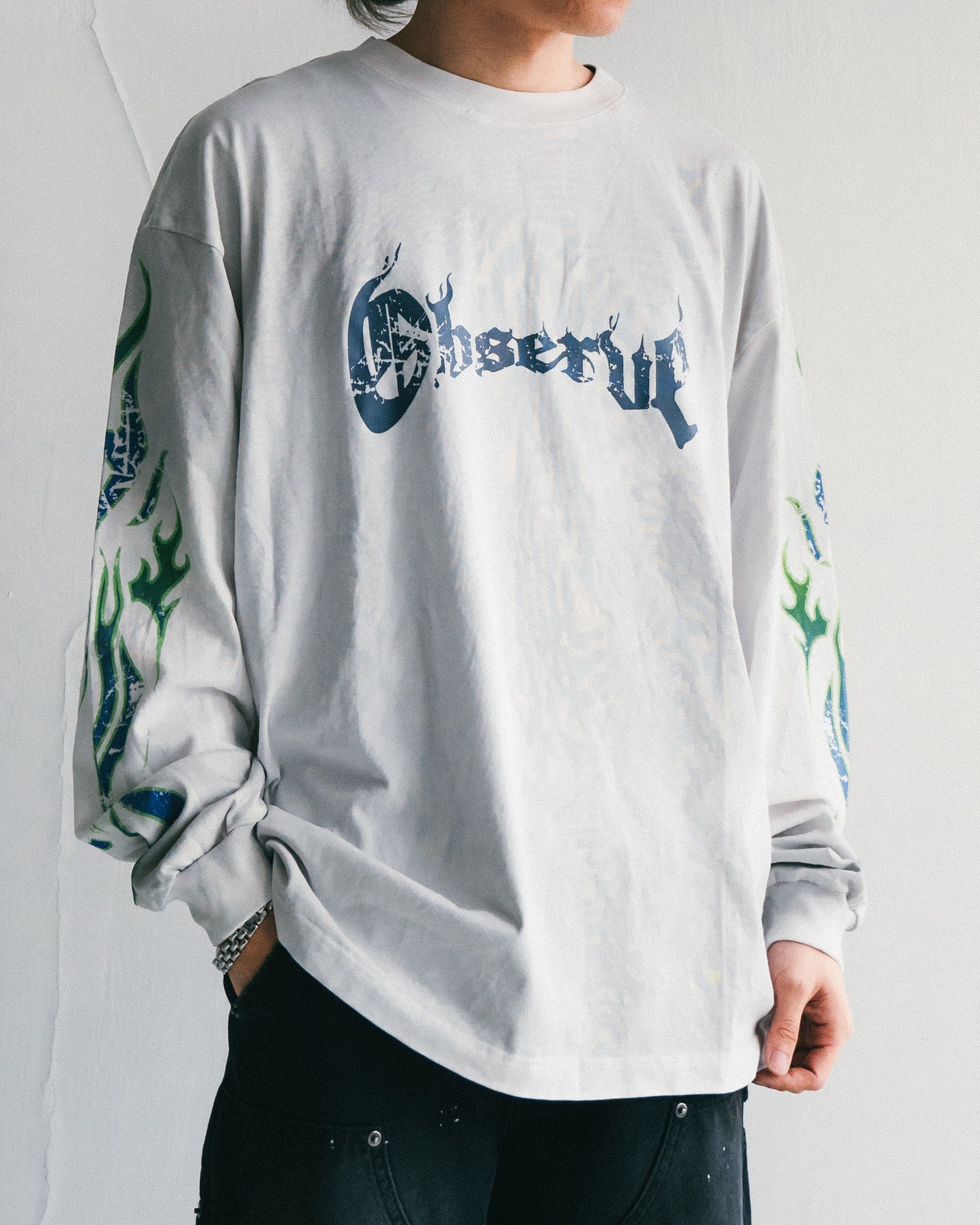 
                  
                    Faded Flame LS Greyish White【M24-T22GW】
                  
                