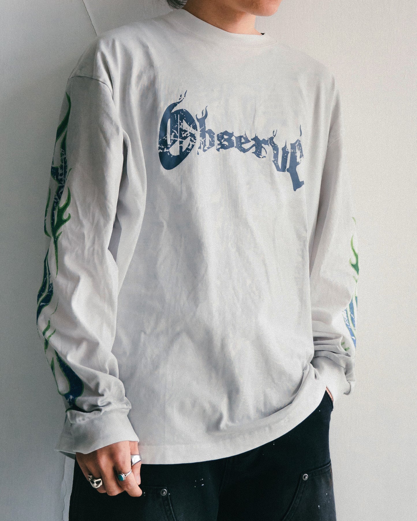 
                  
                    Faded Flame LS Greyish White【M24-T22GW】
                  
                