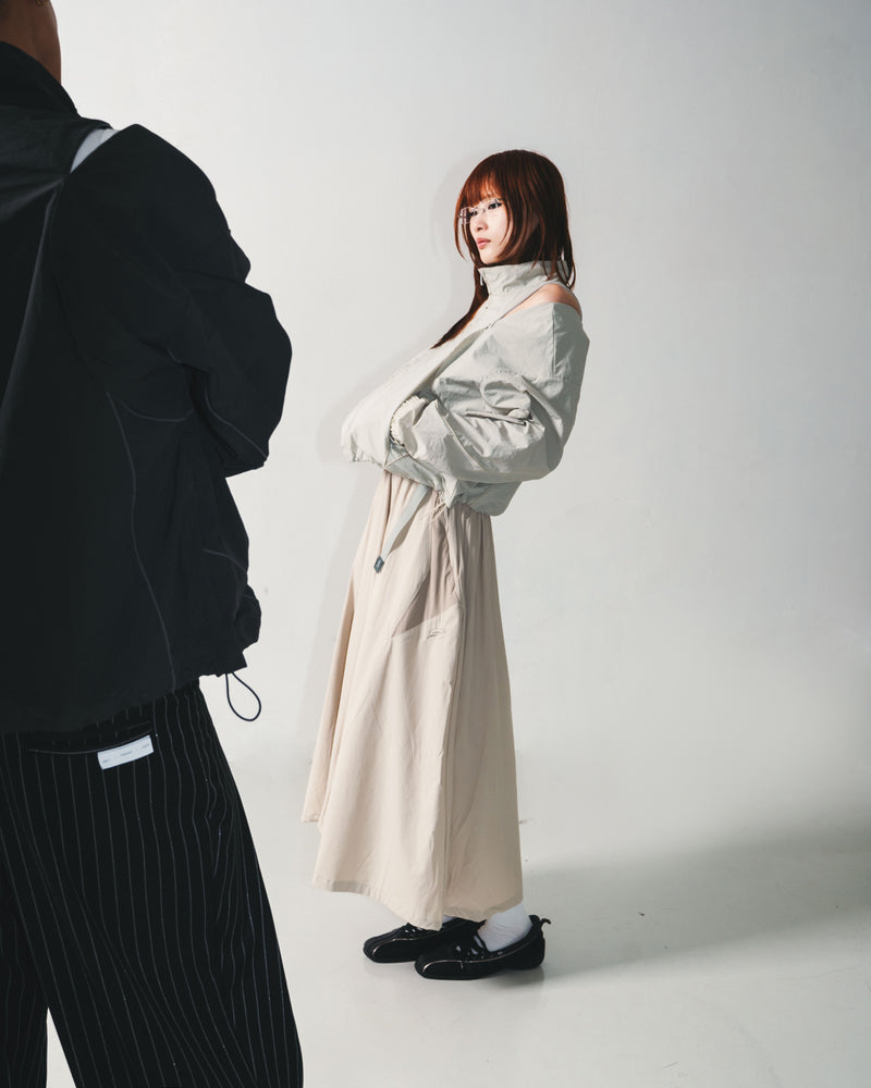 
                  
                    Technical Zip Track Jacket Ivory【L24-48IY】
                  
                