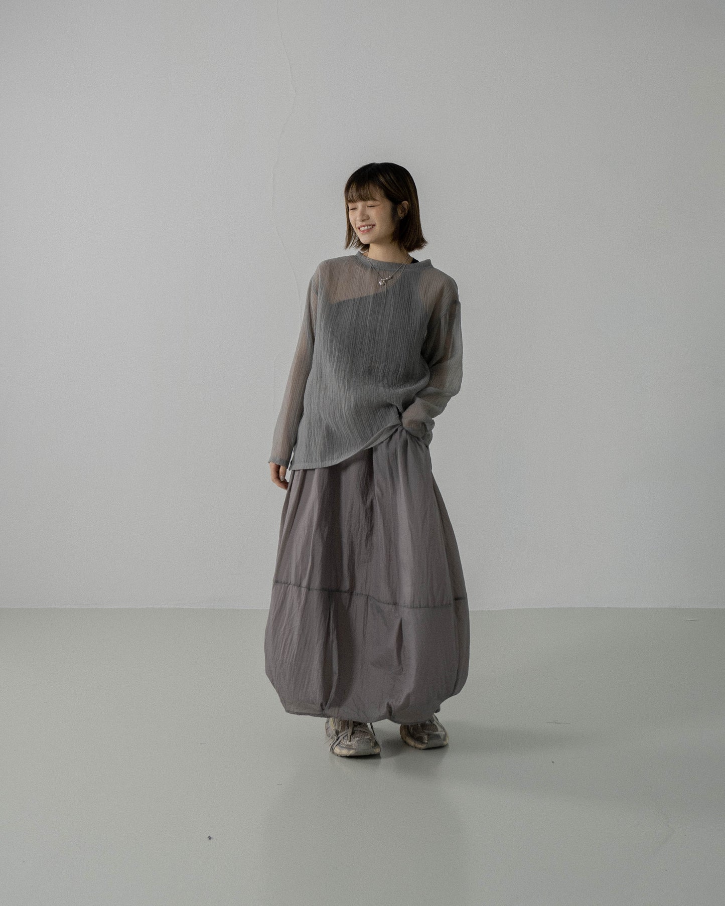 
                  
                    Flounce Puffy Full Skirt Steel Grey【L23-18ST】
                  
                