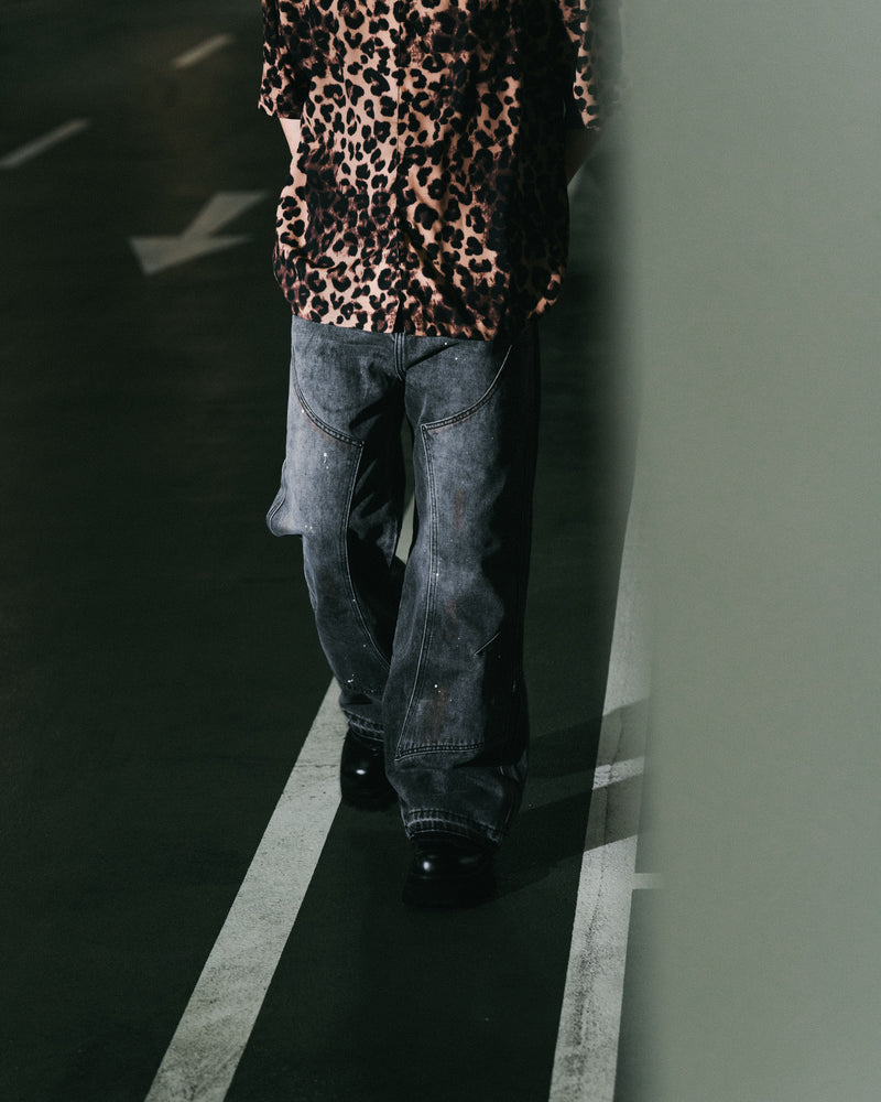 
                  
                    UNISEX Double Knee Bootcut And Flare Jeans Dark Grey【L24-26DG】
                  
                