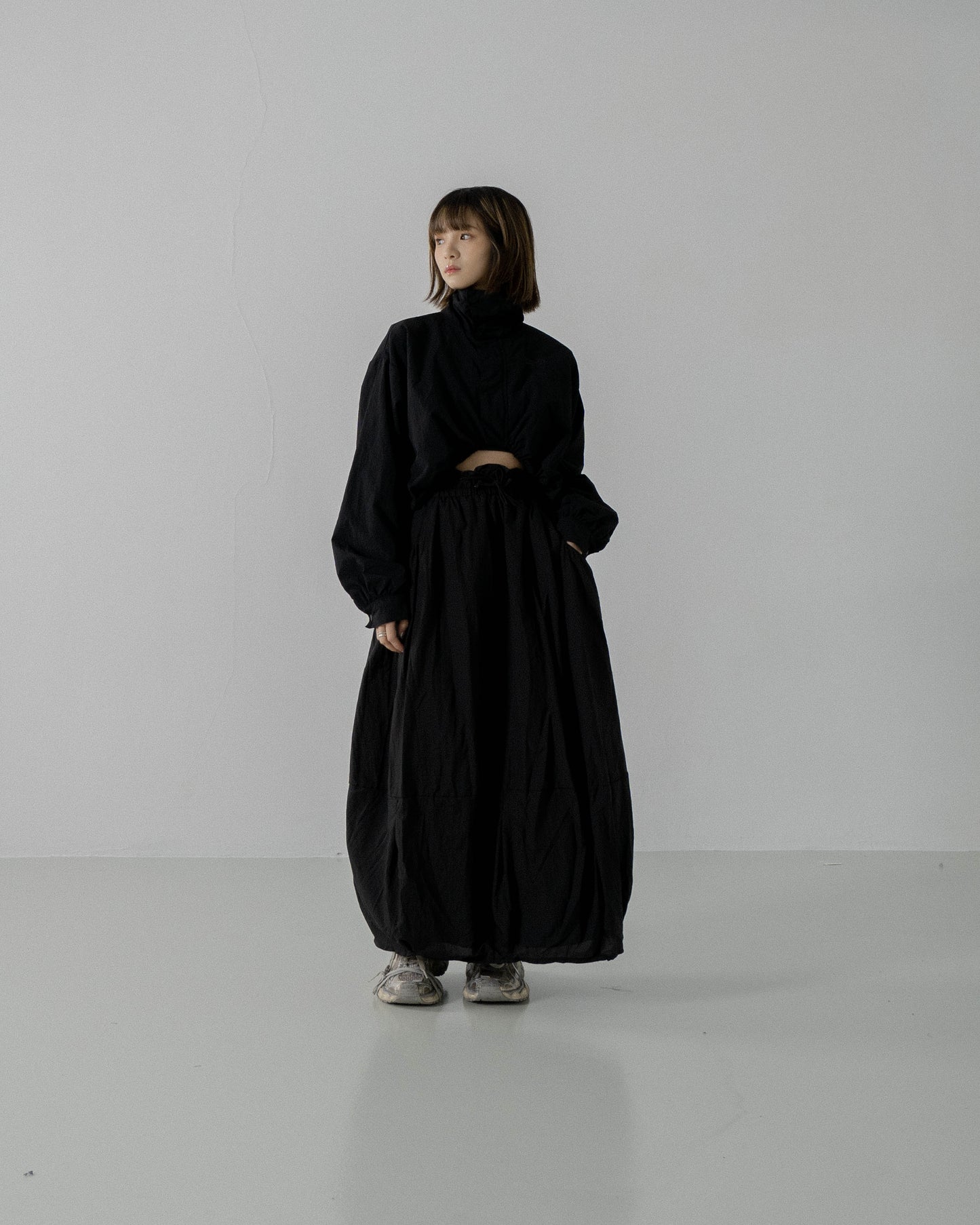 
                  
                    Flounce Puffy Full Skirt Black【L23-18bk】
                  
                