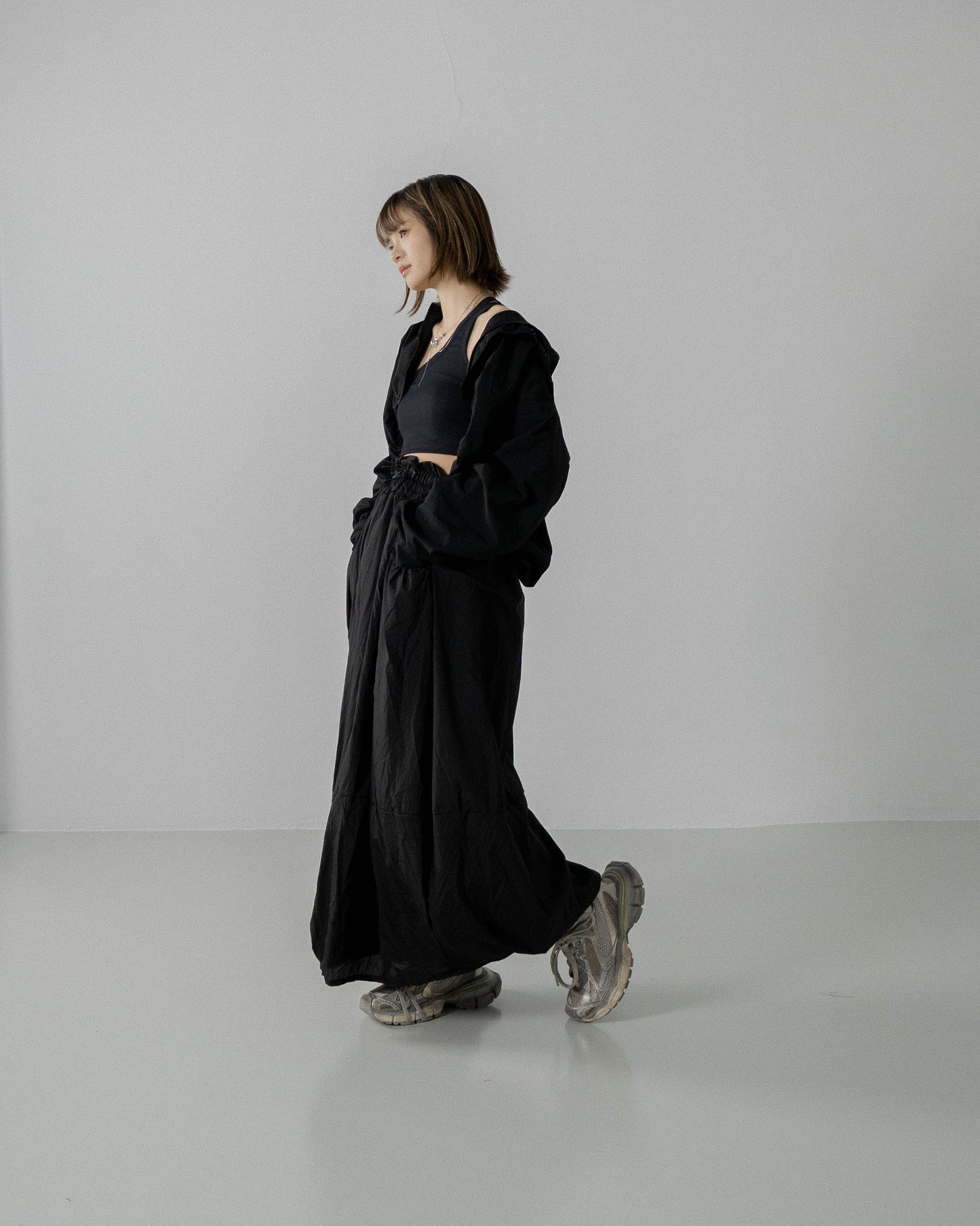 
                  
                    Flounce Puffy Full Skirt Black【L23-18bk】
                  
                