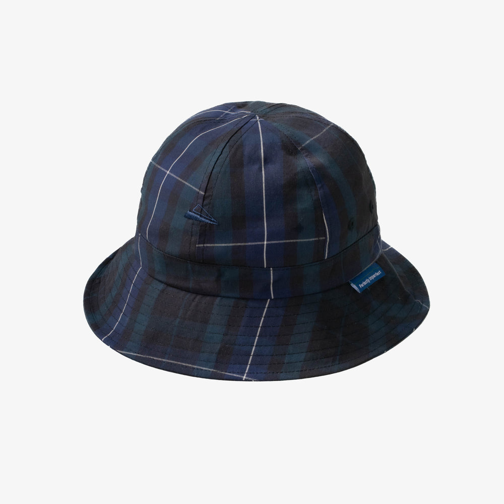 Madras Checker Bucket Hat navy【M23-acc001ny】