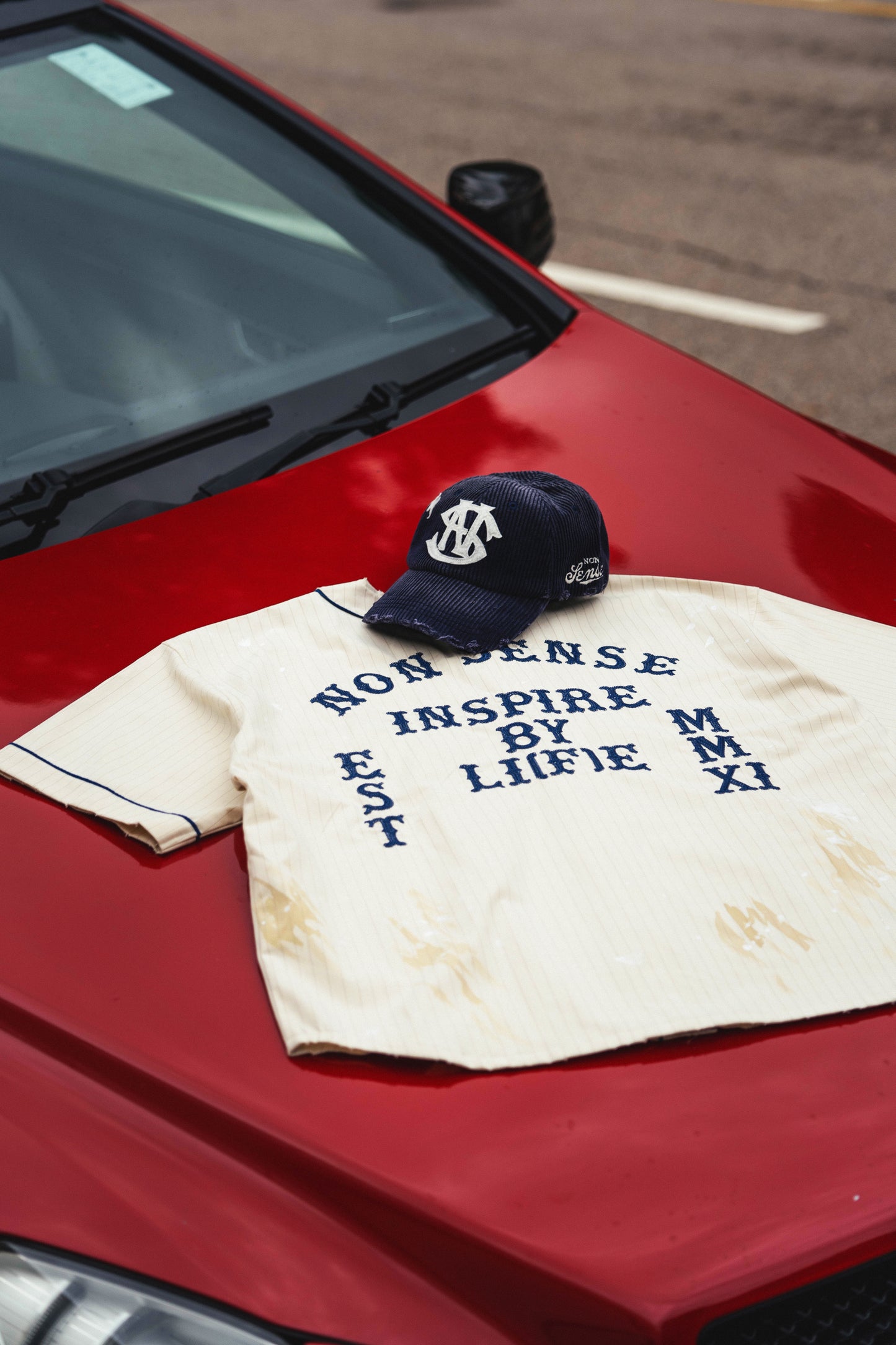 
                  
                    Chain-Stitch Baseball Jersey Cream【Nonsense-01CM】
                  
                