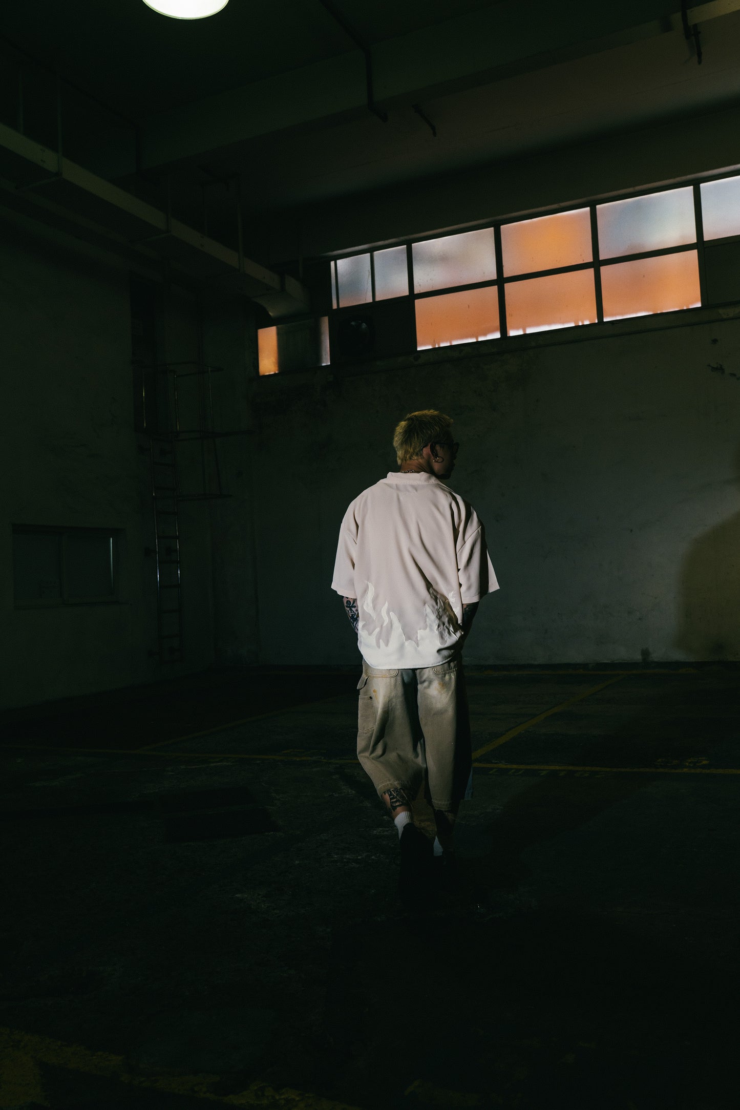 
                  
                    Flame Patch Collar Shirt Buff【M24-36BU】
                  
                