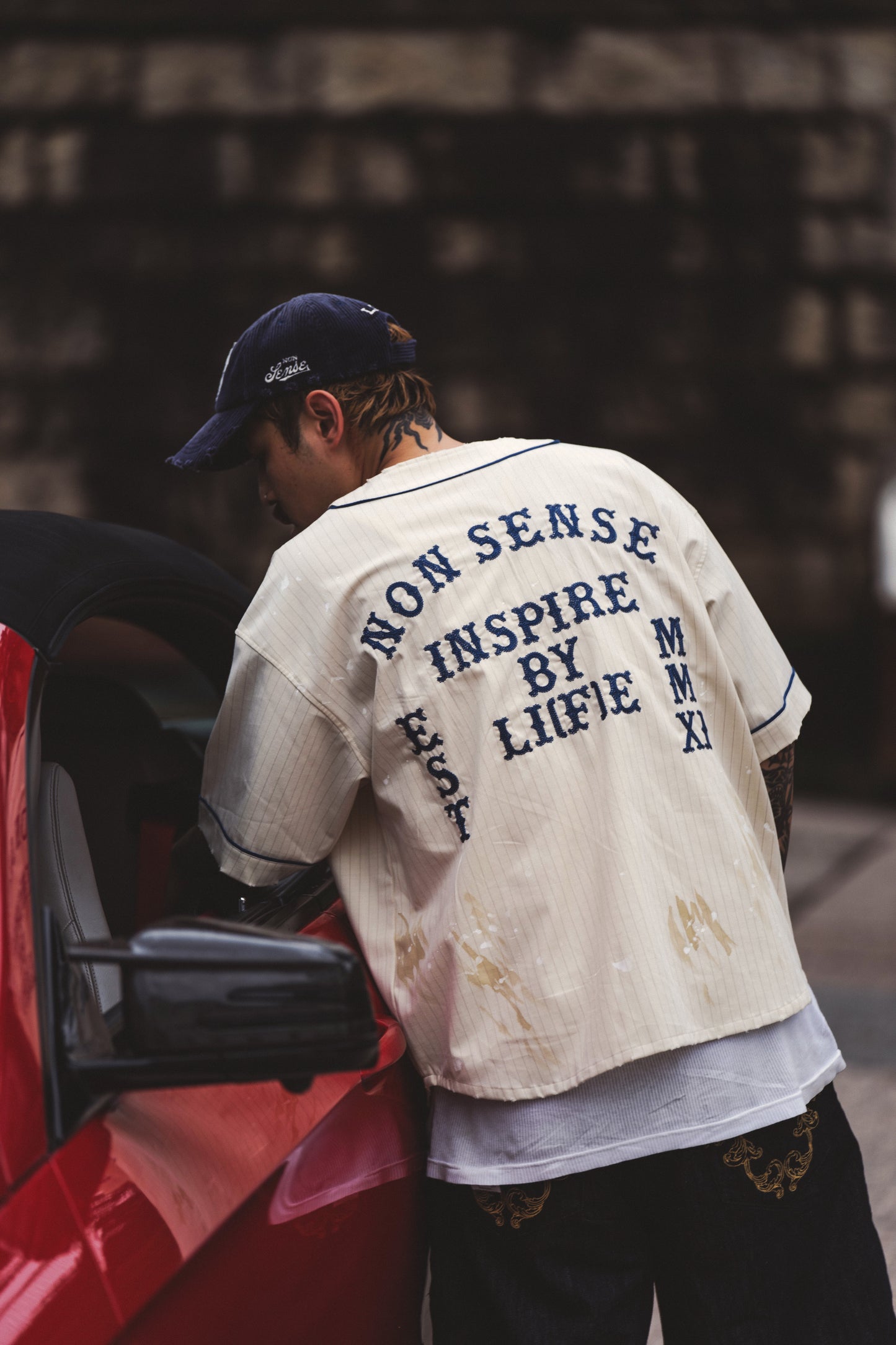 
                  
                    Chain-Stitch Baseball Jersey Cream【Nonsense-01CM】
                  
                
