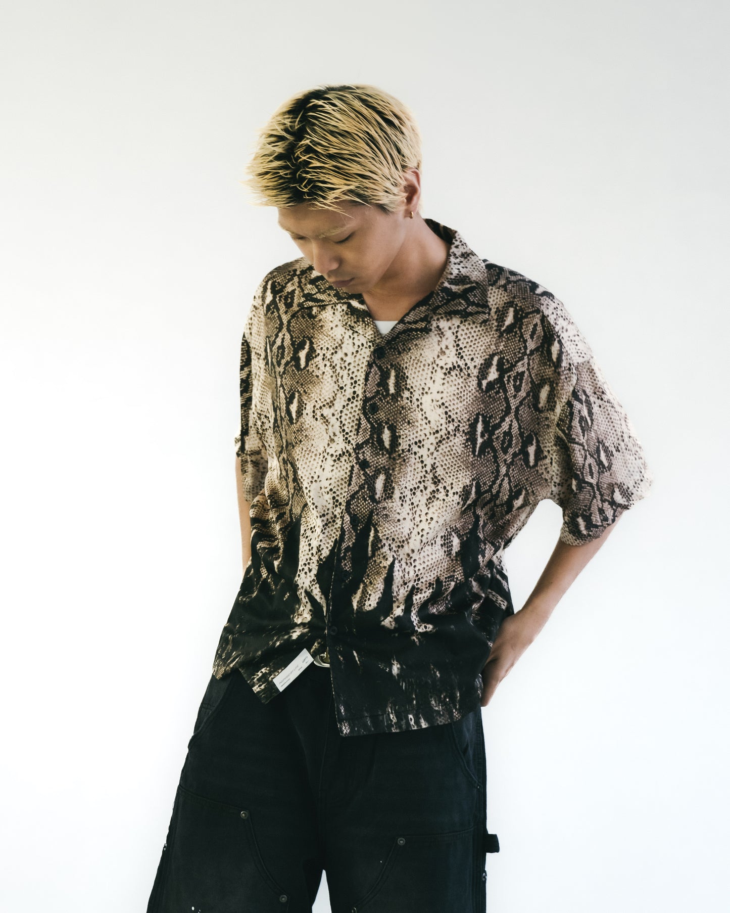 
                  
                    Snake Print With Flame Shirt Sand【M25-19SD】
                  
                