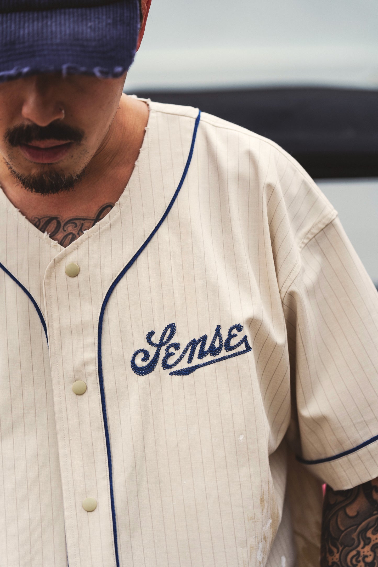 
                  
                    Chain-Stitch Baseball Jersey Cream【Nonsense-01CM】
                  
                