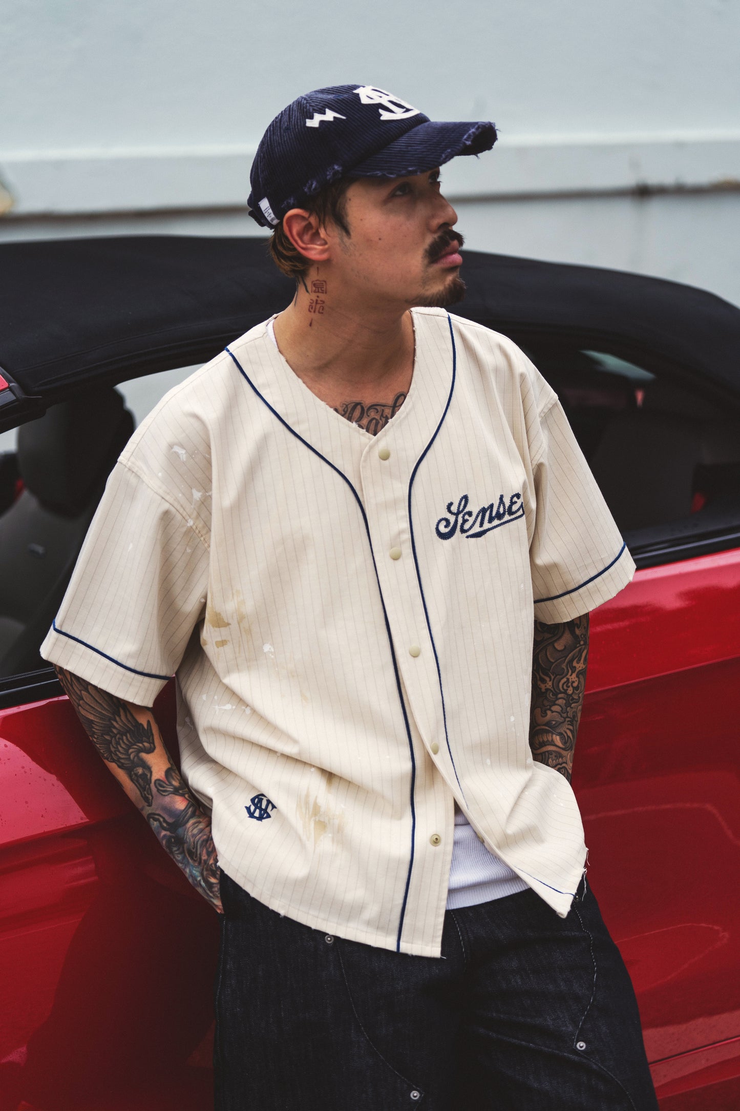 
                  
                    Chain-Stitch Baseball Jersey Cream【Nonsense-01CM】
                  
                