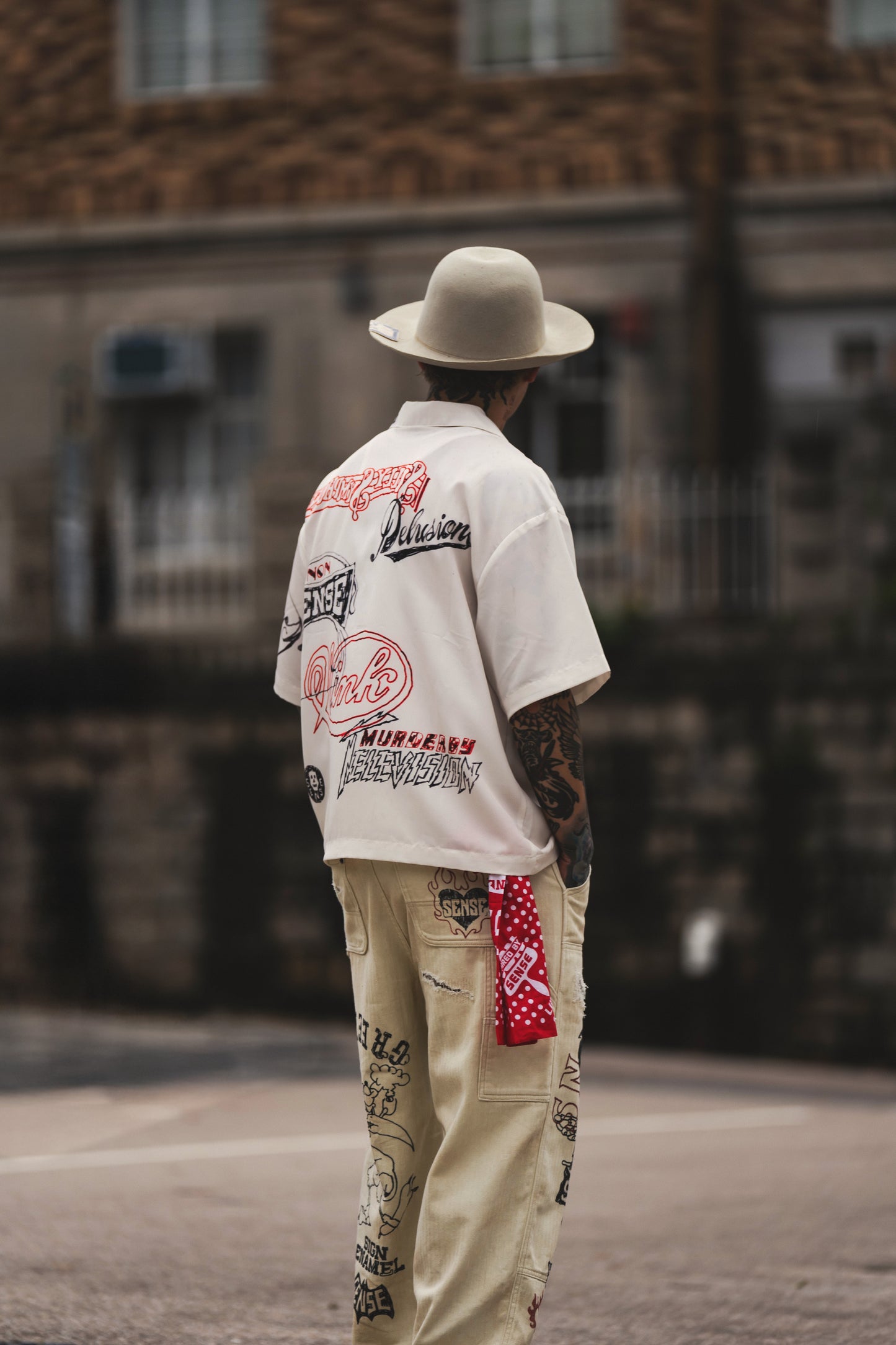 
                  
                    Graffiti Mud-Painter Pants Ivory【Nonsense-04IY】
                  
                