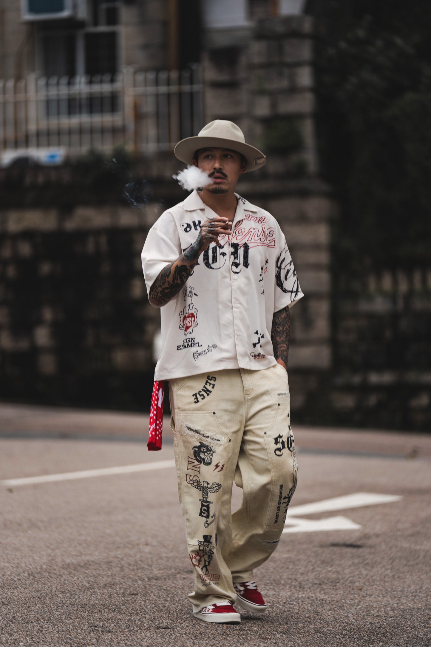 
                  
                    Graffiti Mud-Painter Pants Ivory【Nonsense-04IY】
                  
                