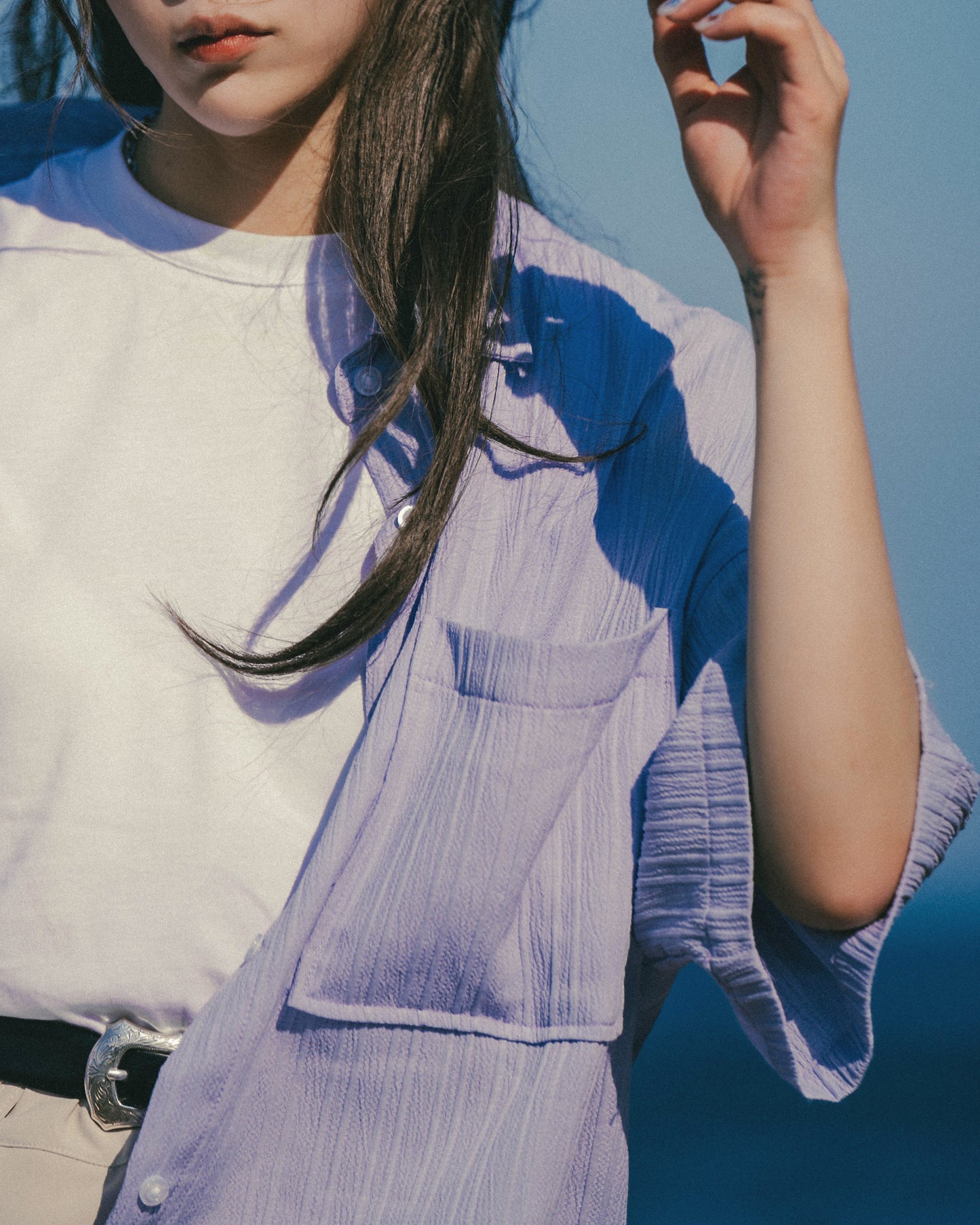 
                  
                    Jacquard SS Shirt Mauve Purple【L23-20MP】
                  
                
