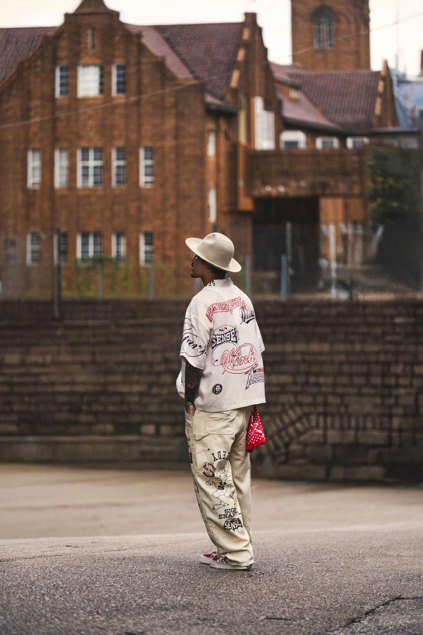 
                  
                    Graffiti Mud-Painter Pants Ivory【Nonsense-04IY】
                  
                