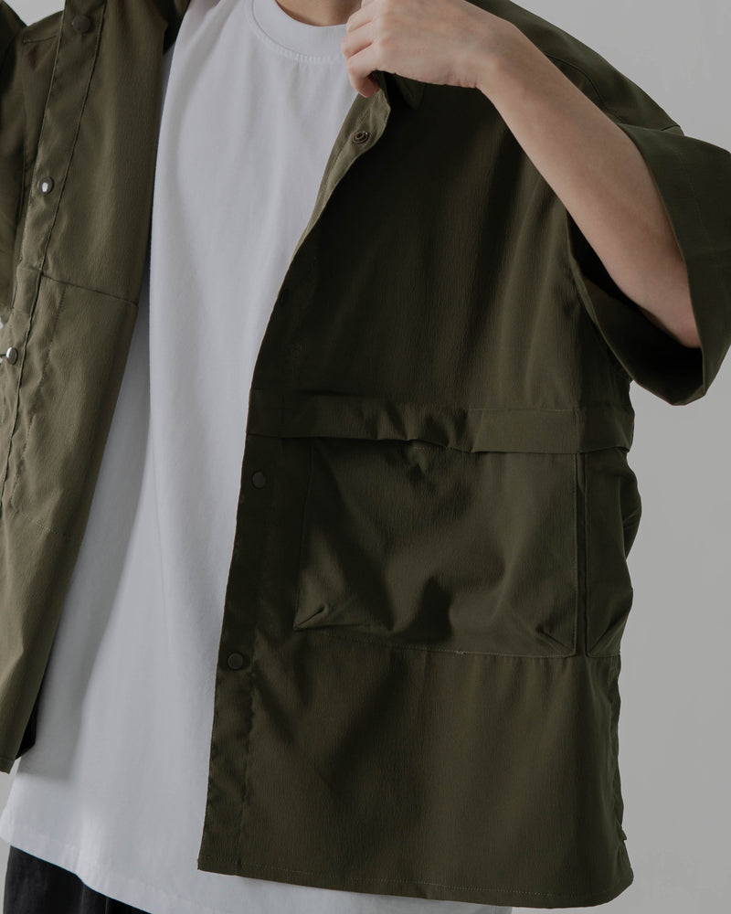 
                  
                    Flad Pocket Shirts Olive【M23-05OL】
                  
                