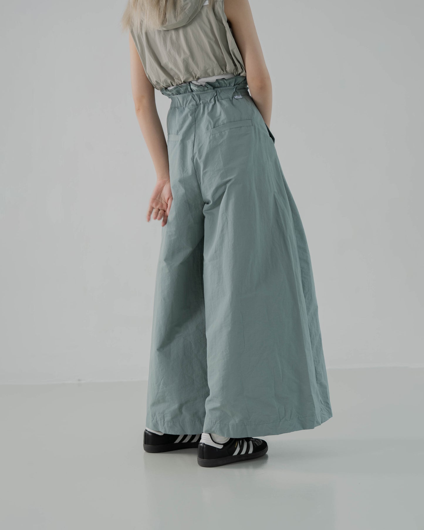 
                  
                    Waffle High Waist Pants Drizzle Green【L23-11DG】
                  
                