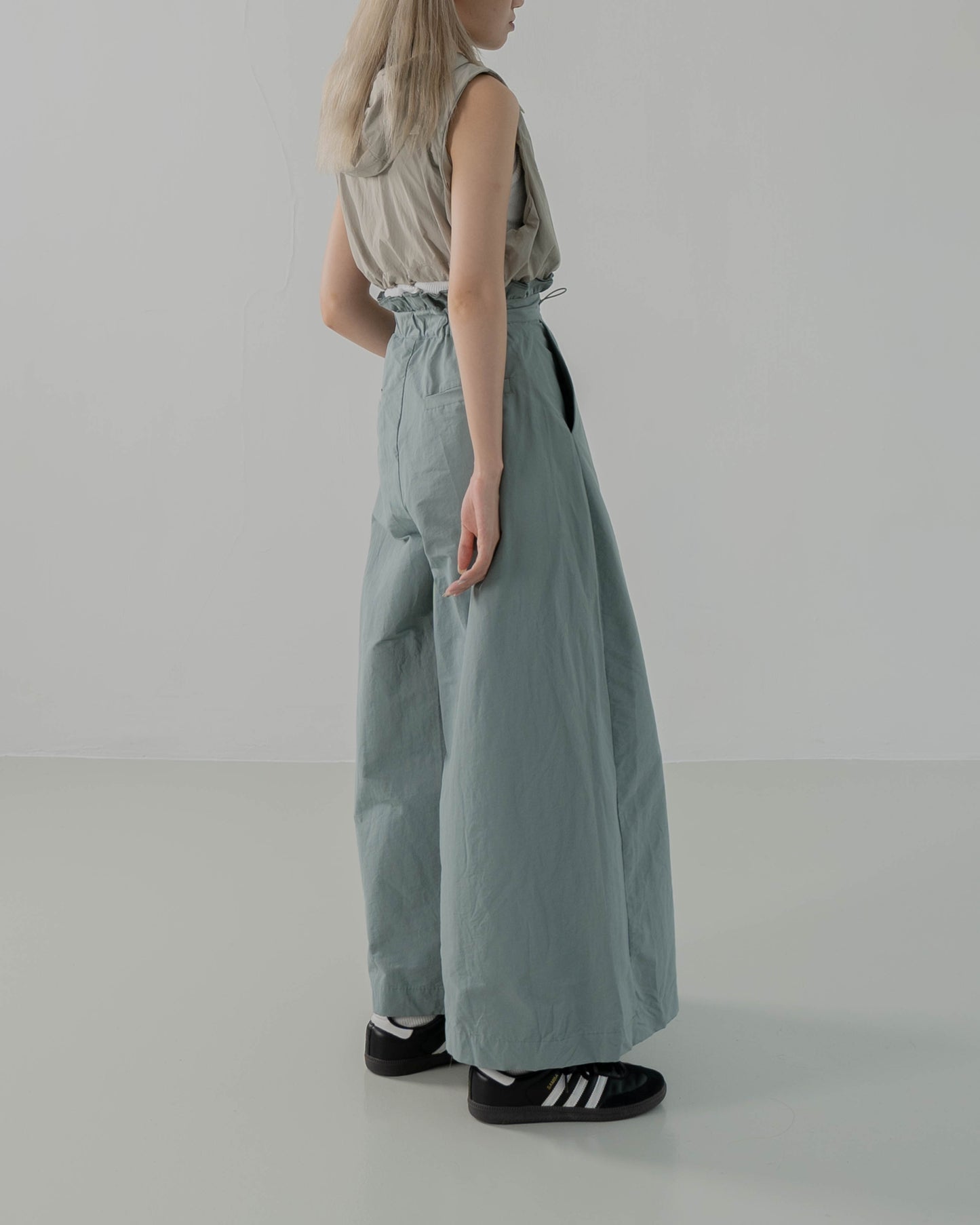 
                  
                    Waffle High Waist Pants Drizzle Green【L23-11DG】
                  
                