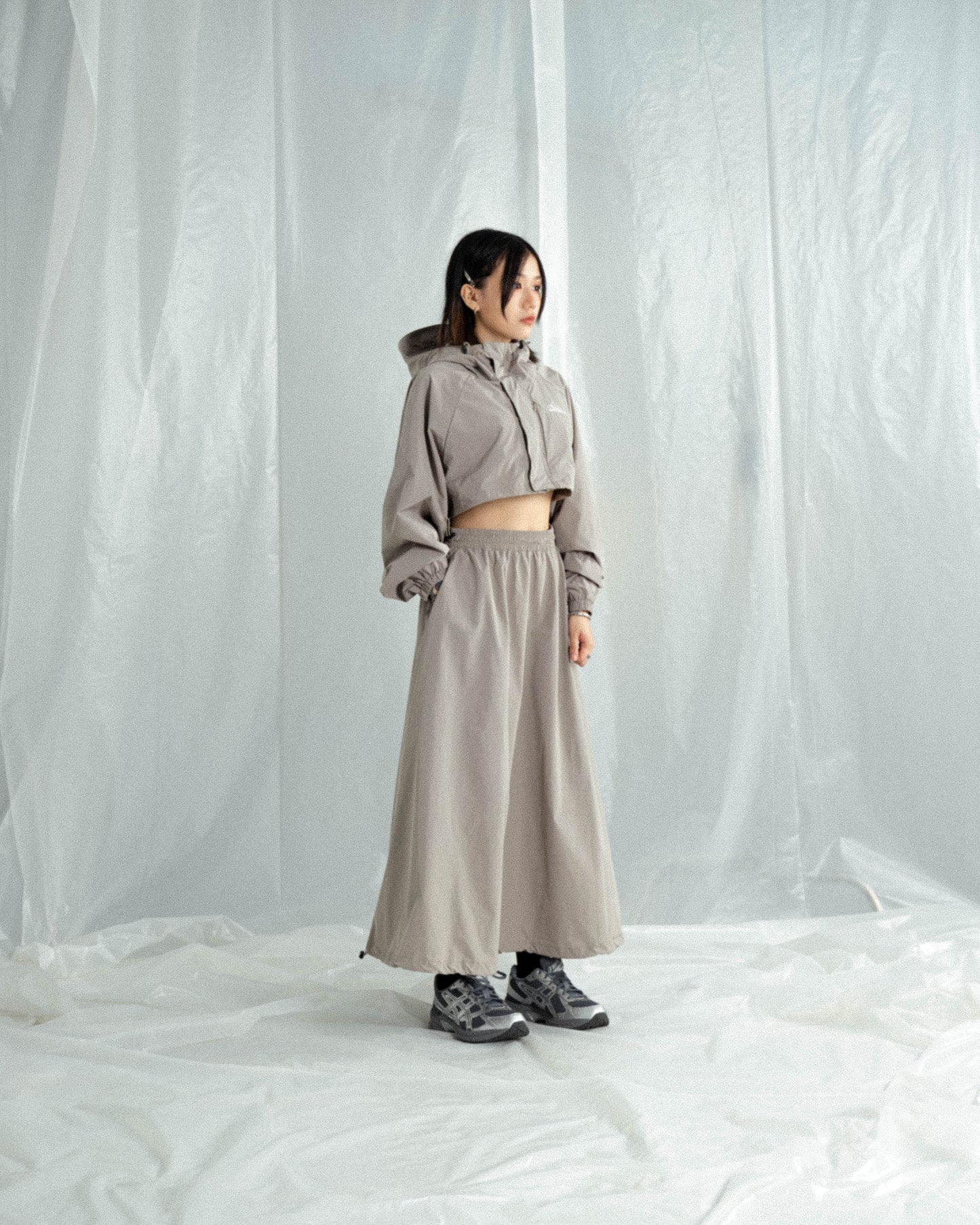 
                  
                    Sporty Nylon Full Skirts Khaki【L23-12KA】
                  
                