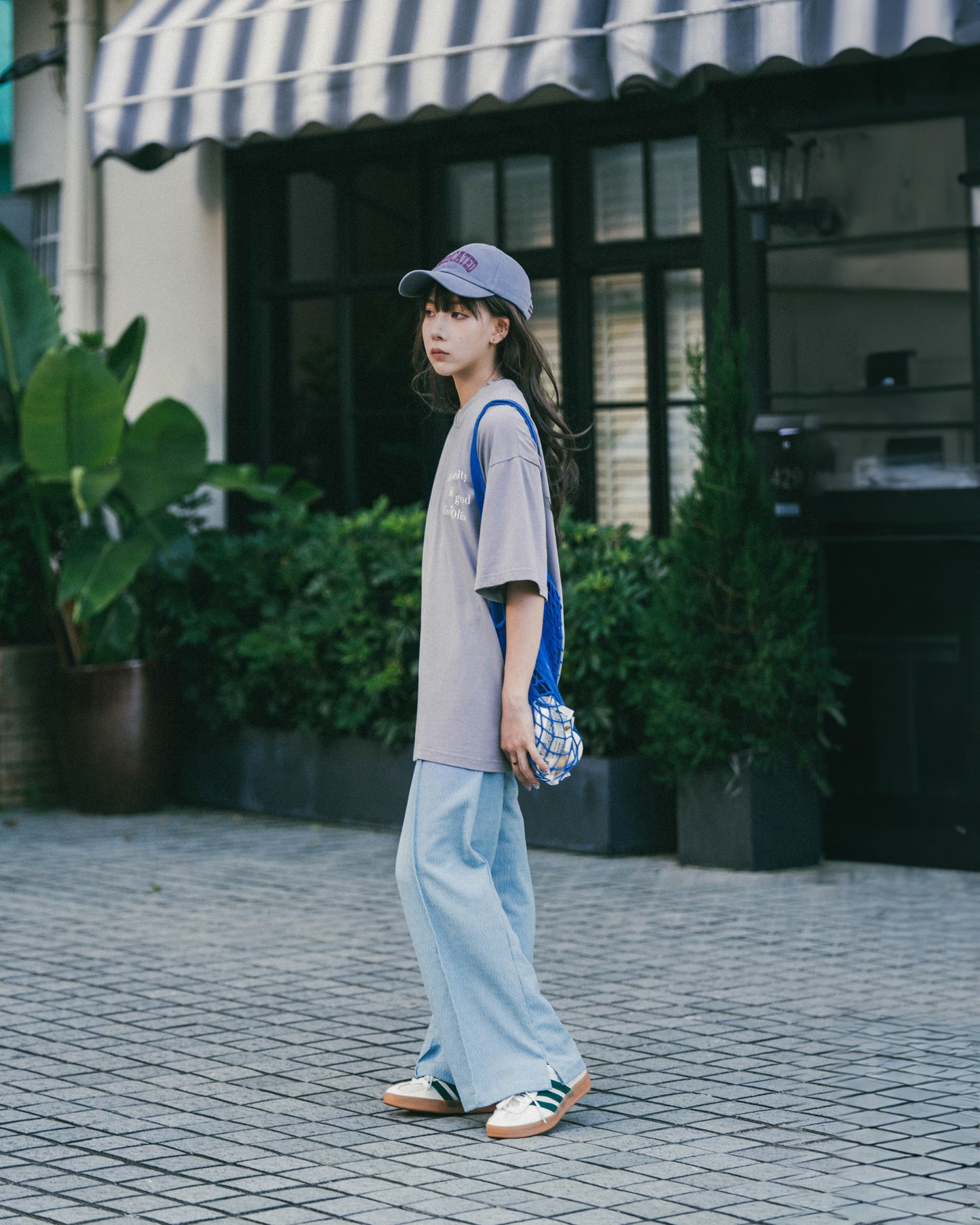 
                  
                    Short Sleeve Print Tee Lilac Purple【L23-T03LP】
                  
                