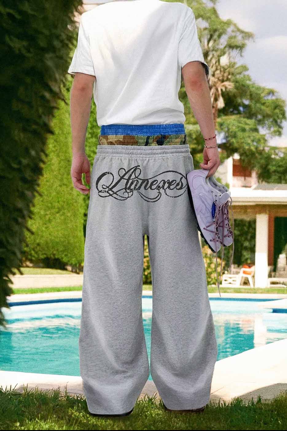 
                  
                    3 Layered Sweat Pants Grey【L26-04GY】
                  
                