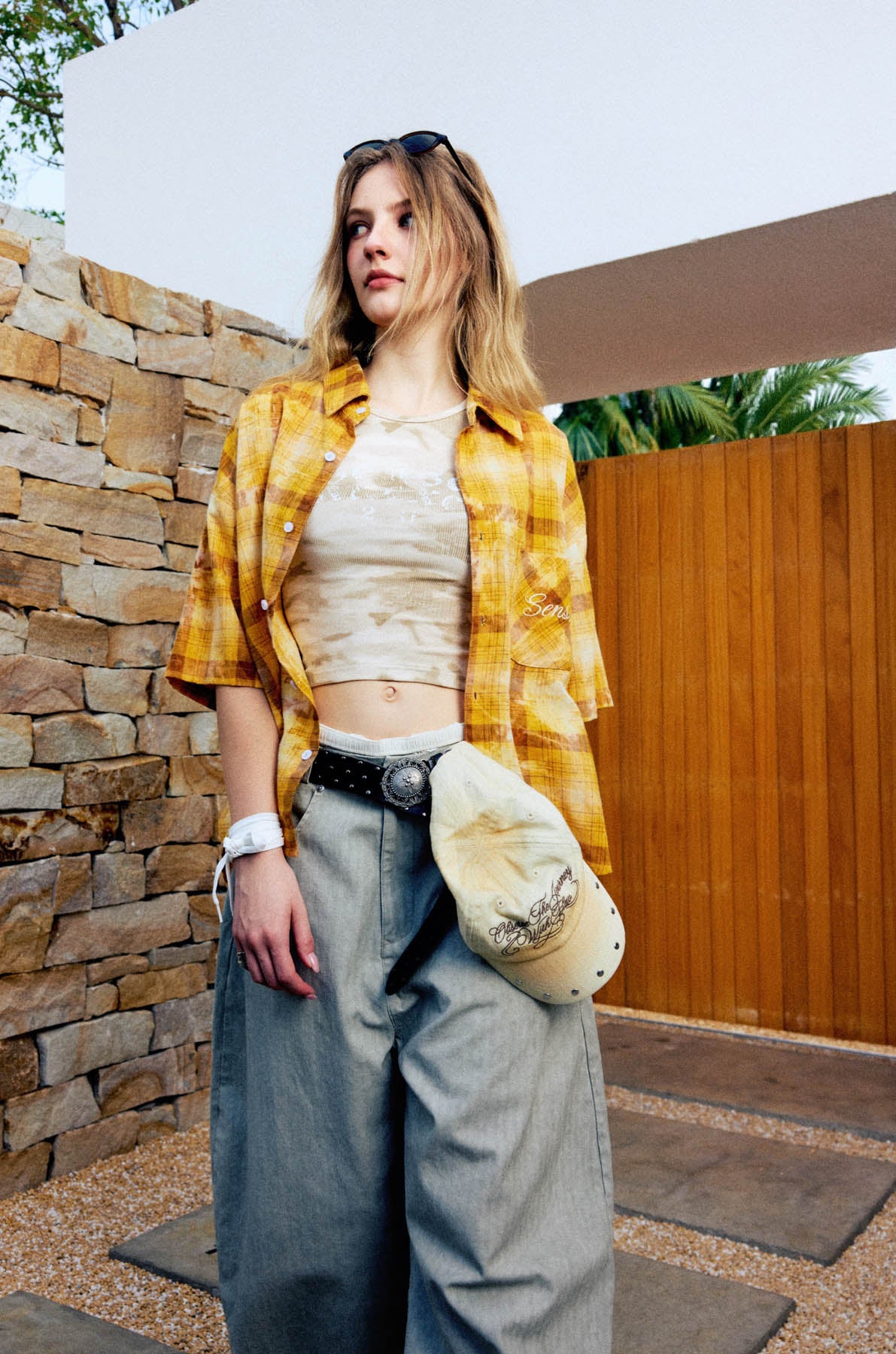 
                  
                    Ribbed Jersey Tank Top Khaki【L26-T01KA】
                  
                