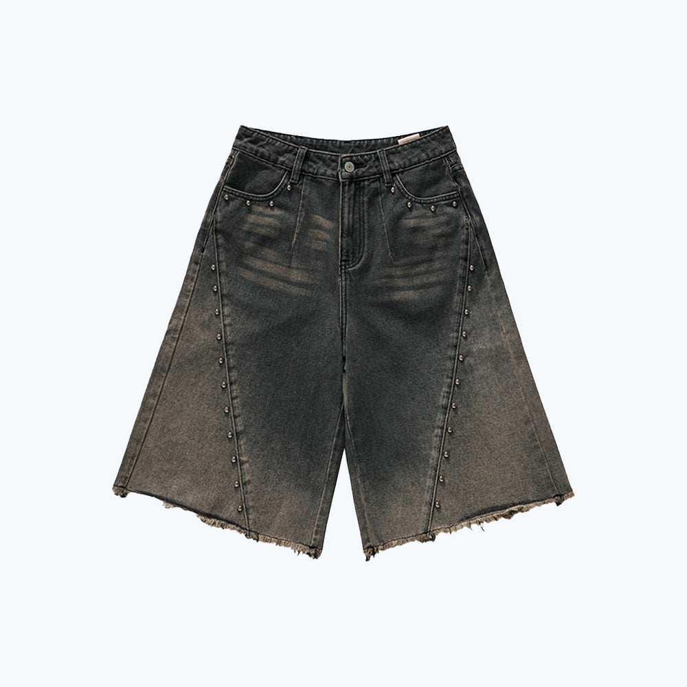 Twist Amphibole Jorts Charcoal【L25-20CH】