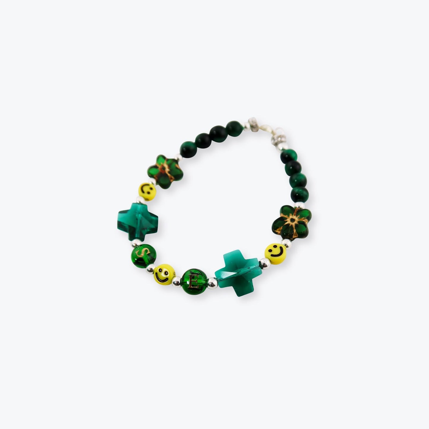 
                  
                    Tiger's Eye Two Flowers S.E Bracelet【SFX-016-GRX】
                  
                