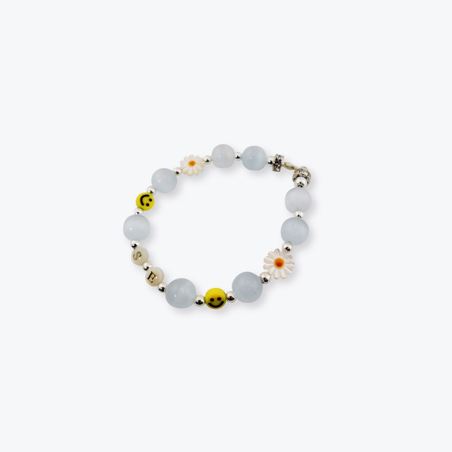 
                  
                    Tow Flowers With Smile Face S.E OG Bracelet【SFX-005-WHX】
                  
                
