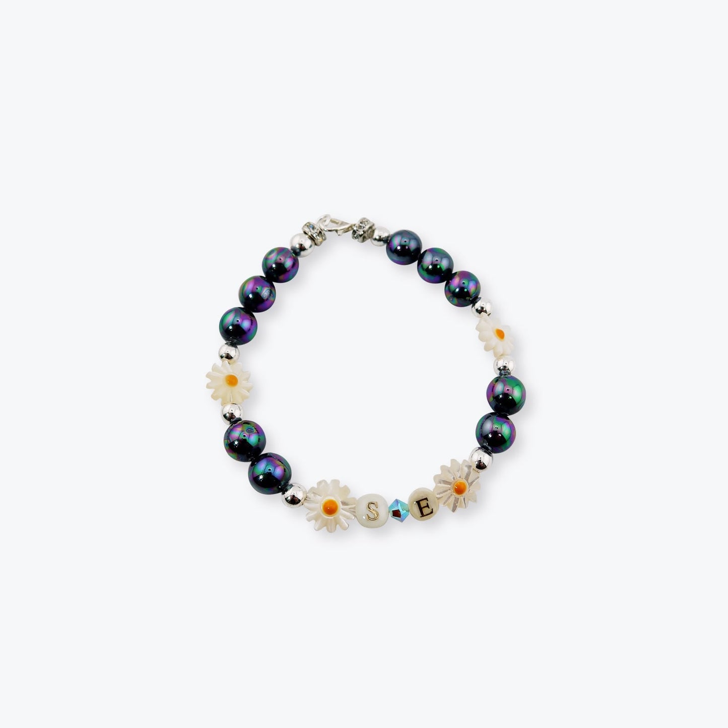 
                  
                    Black Pearl With Four Flowers Bracelet 【SFX-026-BKX】
                  
                
