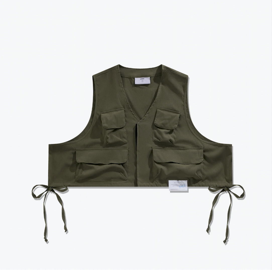 
                  
                    Half Cut Vest Olive【M23-06OL】
                  
                